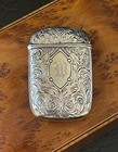 Stunning Rare Antique Sterling Silver Vesta Case Match Safe American 2 6    Mono W