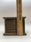 Vintage Wood And Cork Coasters Set Of 8  Wooden Case  Mcm