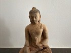Antique Mongolian Tibetan Buddhist Zanabazar School Style Clay Statue