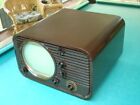 Vintage 1940 s Tele-tone  10  Tv In Brown Bakelite Cabinet With No Cracks