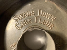 Vintage Swans Down Cake Flour Metal Angel Food Pan E Katzinger Co Chicago