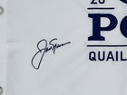 Jack Nicklaus Signed 2025 Pga Championship Golf Pin Flag Quail Hollow Bas J49