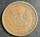 1837 Ht-67 May Tenth Hard Times Token Coin Specie Payments Suspended B997