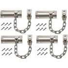 4pcs Door Chain Security Lock Home Safety Childproof Guard Durable Steel Latch