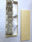 Vintage Bridal Belt Sash Rhinestone Crystal Pearl Wedding Dress Gown   
