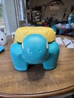 Vintage Rubbermaid Turtle Step Stool Storage Bathroom Green   Yellow