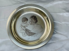 Franklin Mint 1973 Sterling Silver Mother s Day Plate   mother   Child Scene  8 