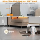 Tower Surge Protection 10 Ft  Long Flat Extension Cord With Multiple Outlets