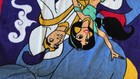 Vintage 1992 Disney Aladdin Full Print Beach Towel Franco 100  Cotton 56x26   