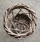 Vintage Wicker Mini Basket Votive Candle Holder 3 5 x2 75 