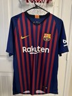 Messi Fc Barcelona 2018-2019 Home Jersey Kit   Size Medium