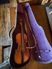 Vintage Stradivarius Copy Violin Flamed Maple 1 2 Half Size 1920s Flm Bison Case