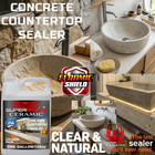 Concrete Countertop Sealer  Advanced Ceramic siloxane Formula -one Gallon  128oz