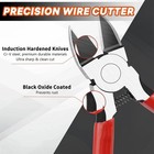 2pcs Wire Cutters Side Cutter Cable 6 5  Heavy Duty Cutting Pliers Carbide Steel