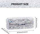 Crystal Rhinestone Lipstick Holder W  Mirror  Bling Makeup Storage Case