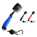 Double Sided Golf Club Cleaning Brush Retractable Groove Sharpener Cleaner Tool