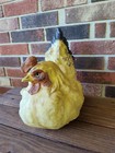 Large Vintage Resin Hen Figurine - Farmhouse - Country Kitchen D  cor