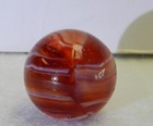  18223m Vintage Red Glass Christensen Agate Company Marble  64 Inches