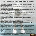 M00862 Morezmore 1 Felting Needle 42g Extra Fine Fork For Rooting Dry Felting