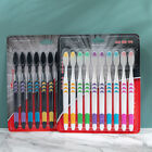 10pcs Set Adult Bamboo Charcoal Medium Soft Bristle Toothbrush Oral Health Bulk