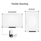 Viz-pro White Board Magnetic Dry Erase Board With 1 Eraser   2 Markers   Magnet