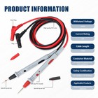 4-piece Multimeter Test Leads Kit - Flexible 41in Test Wires With Multimeter    