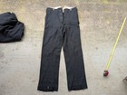 Lot Of 2 Vintage 1800s Early 1900s Buckleback Black Pants 34x32 Edwardian Wool