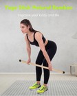 Yoga Stick 58 Inches Stretching Stick For Mobility Exercise Stick With Non-sl   