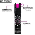 Police Magnum Hot Pink Pepper Spray Self Defense Safety Protection 2 Pack  75oz