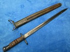 Original Vintage Us M1913 17 Bayonet And Scabbard Maker Remington 1918