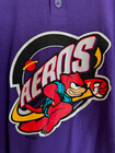 Majestic Akron Aeros Milb Minor League Baseball Purple Jersey Shirt Youth Size L