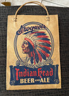 Graphic Vintage Original Iroquois Indian Head Beer Take Out Paper Bag Buffalo Ny