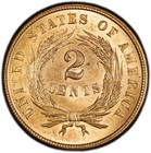 1864 2c Small Motto Two Cent Piece Pcgs Ms65 rd  cac 