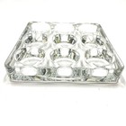 Heavy Crystal 9 Votive Candle tea Light Base Holder 6   x6   
