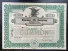 1922 Hawkeye Oil Co  Stock Certificate  878  Issued To G  E  Bricker