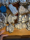 Lot  7  Wilton Cake Pans Vintage Cartoon Characters Disney Tmnt Flintstones Yogi