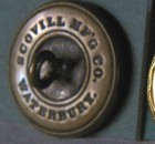 Bb New York   Brooklyn Bridge Railroad Uniform Button Medium Gilt 1889 Die