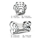 Cookie Cutter Mold Stainless Steel Cake Sugarcraft Pastry Biscuit Mould 4pcs set