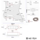 Prewired Pickguard Loaded Sss Double Coil Pickups High Output For Strat