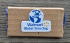 Walmart Rubber Squeeze Coin Purse 2x3 Inches With Global Sourcing Lapel Pin