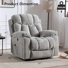 Ebello Large Heavy Duty Power Lift Recliner Chair W  Massage   Heat For Elderly