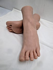 Realistic Silicone Foot  1 Pair Silicone Life Size Female Mannequin Feet