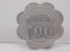 Farmer s Co-op Wheat 100  1 Shipping Assn Trade Token Aluminum - Kansas City  Mo