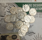 Silver 90  Franklin Half Dollar Lot Of 8 Random Coins Tp-7918