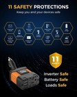 Ampeak 100w Car Power Inverter 2 Usb 2 4a Ports Ac Outlet Charger For Laptops