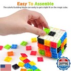 Acrofek Speed Cube 3x3 Build-on Brick Cube  Brain Teaser Puzzles Magic Cube W