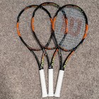  3 Racquets   Bag  3 Wilson Burn 100s Racquets   Wilson Burn Team 9 Racquet Bag