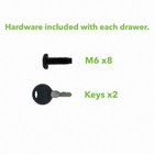 Server Cabinet Case 19  Rack Mount Dj Locking Lockable Deep Drawer With Key