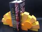 Disney Parks Mickey Mouse Icon Sunrise 6 X 6 Bookends Yellow Orange New Org Box