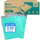 Reli   110 Pcs  Poly Mailers 19x24    Shipping Bags For Clothing   Teal